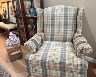 Love, love, love this plaid chair!