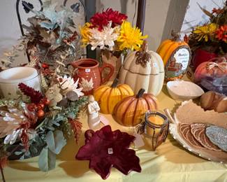 Fall decorative items.