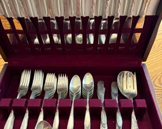 Oneida sterling flatware - 67 pieces in Virginian pattern