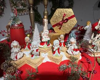 Vintage angel figurines.