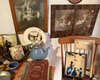 Some of the antiques available in the basement area.