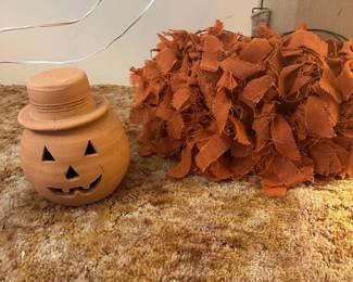Pottery pumpkin fall decor