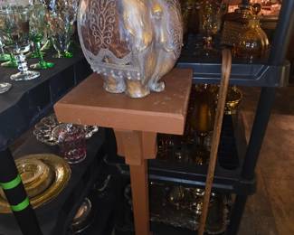 Elephant candle holder, plant stand