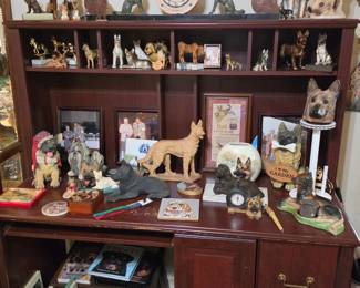 Dog figurines and memorabilia