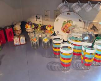 Lemonade set, salt and pepper shakers