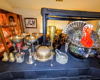 Turkey tureen, silverplate