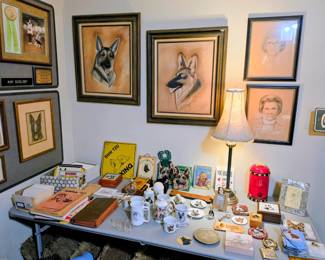 Dog pictures and collectibles