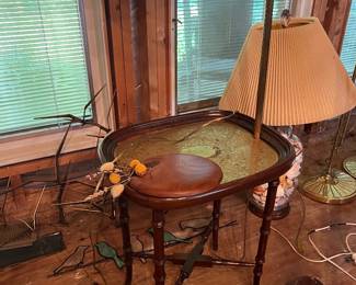 Table with lamp