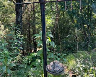 Outdoor metal hanger