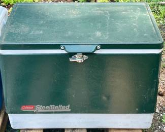 Vintage Coleman Steel Belted Cooler