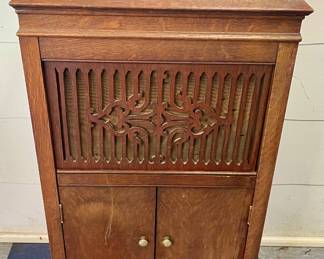 Antique Original Cecilian Floor Console Phonograph