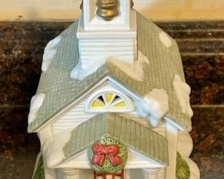 PartyLite Porcelain Church Votive Holder