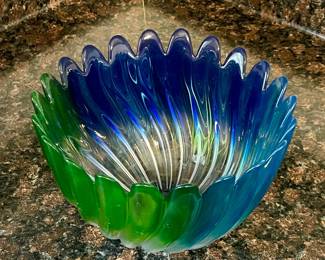VINTAGE STUDIO NOVA "SOLARIS" ART GLASS BOWL - GERMANY