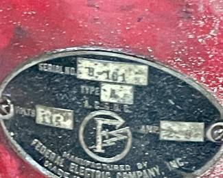 VINTAGE FEDERAL ELECTRIC COMPANY SIREN - **WORKS**