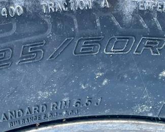 SET/4 STARFIRE 225/60R16 TIRES, ALLOY WHEELS, CADILLAC COVERS