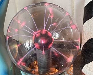 DECORATIVE LIGHTHOUSE LAMP with PLASMA GLOBE