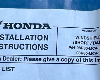 **NEW HONDA GL1800 GOLD WING WINDSHIELD