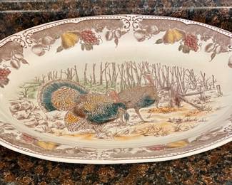 LARGE TRANSFER-WARE PLATTER