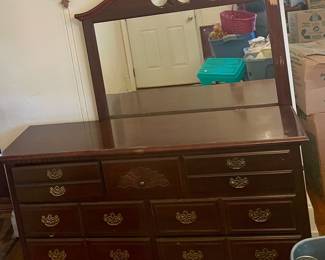 DRESSER/MIRROR SET "AS-IS"