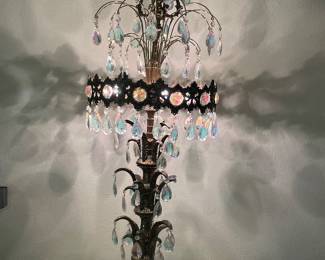 ***50% OFF*** HOLLYWOOD REGENCY LOEVSKY & LOEVSKY DESIGN WATERFALL TABLE LAMP