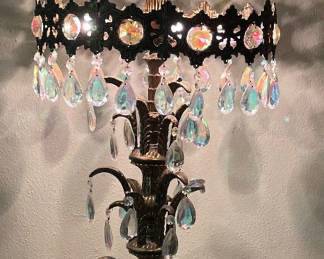 ***50% OFF*** HOLLYWOOD REGENCY LOEVSKY & LOEVSKY DESIGN WATERFALL TABLE LAMP