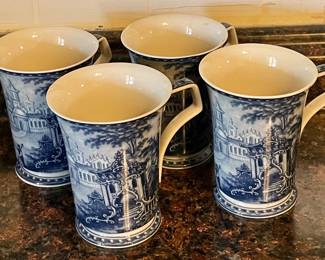 Goswick Hill" pattern Mugs by Burton & Burton.