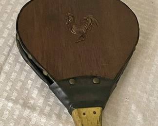VINTAGE WOODEN FIREPLACE BELLOWS