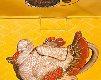 GLAZED TURKEY TEA POT