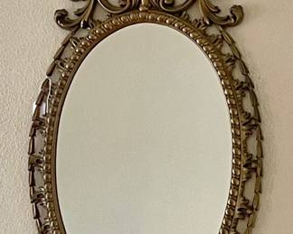 VINTAGE BURWOOD PRODUCTS HOLLYWOOD REGENCY STYLE MIRROR