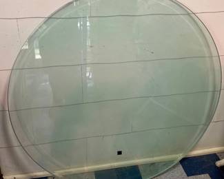 LARGE BEVELED GLASS TABLE TOP