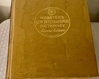 HUGE WEBSTER'S NE INTERNATIONAL DICTIONARY - SECOND EDITION - UNABRIDGED