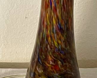 MULTI-COLOR GLASE "VASE" LAMP