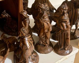 1970's ATLANTIC MOLD 18-pcs NATIVITY SET