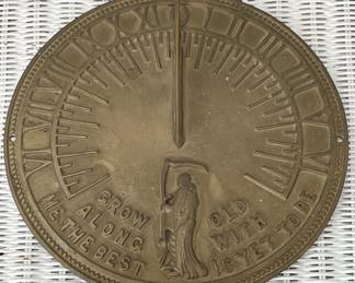 LARGE BRASS SUNDIAL