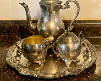 SILVERPLATE TEA SET