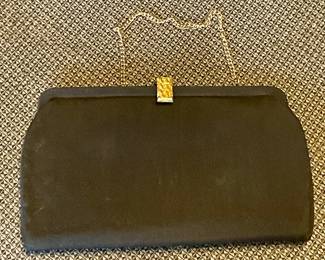 VINTAGE CLASSIC BLACK CLUTCH/PURSE