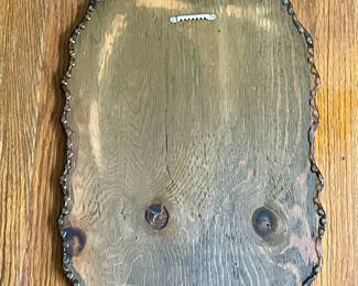 VINTAGE LAQUERED WOODEN PLAQUE WALL ART