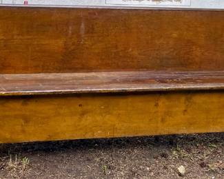 ANTIQUE CHURCH PEW/BENCH