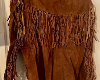 LEARSI FRINGED LEATHER ACKET