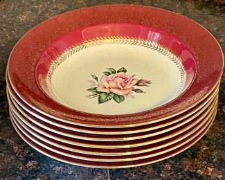 VINTAGE/ANTIQUE "LADY STRATFORD" SOUP BOWLS by HOMER LAUGHLIN