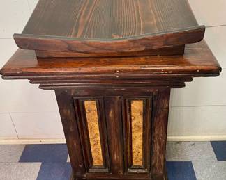 Antique Wooden Podium/Pulpit