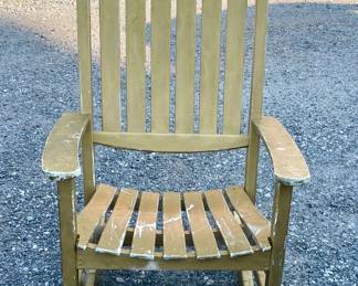 STURDY GOLD TONE PORCH ROCKER