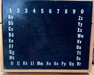 Vintage Chalkboard/Peg Board Box