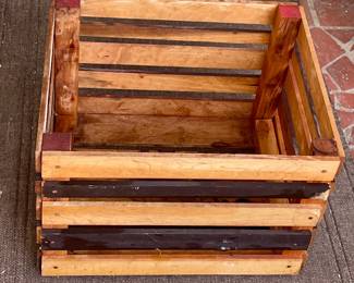 Two-Tone Wooden Crate 
