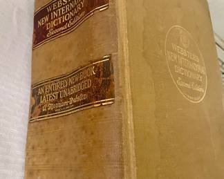 HUGE WEBSTER'S NE INTERNATIONAL DICTIONARY - SECOND EDITION - UNABRIDGED