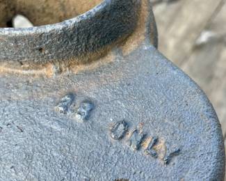 ANTIQUE TWO-BURNER CAST IRON LAUNDRY/CAMP STOVE