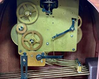 VINTAGE WELBY TAMBOUR (HUMP BACK) MANTEL CLOCK