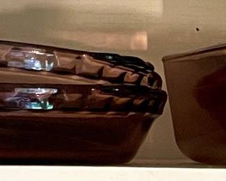 PYREX CRANBERRY VISIONWARE DISHES