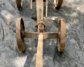 ANTIQUE FULL-SIZE SALUTE/SIGNAL BLACK POWDER CANNON with LIMBER