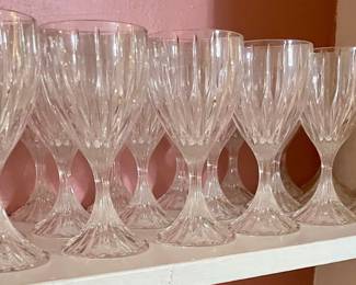 "PARK LANE" by MIKASA WATER GOBLETS (24-AVAILABLE) (DISCONTINUED PATTERN)